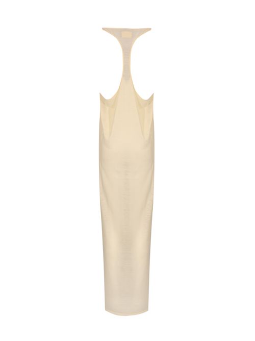 Abito The Long Tanktop Dress in jersey di lana Bianco Patrizia Pepe | 8A1643 J249W146